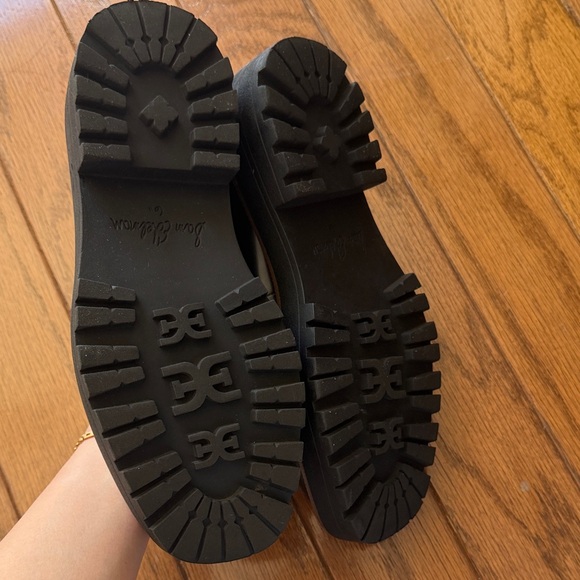 Sam Edelman Black Loafers with Gold Accent - Picture 10 of 11